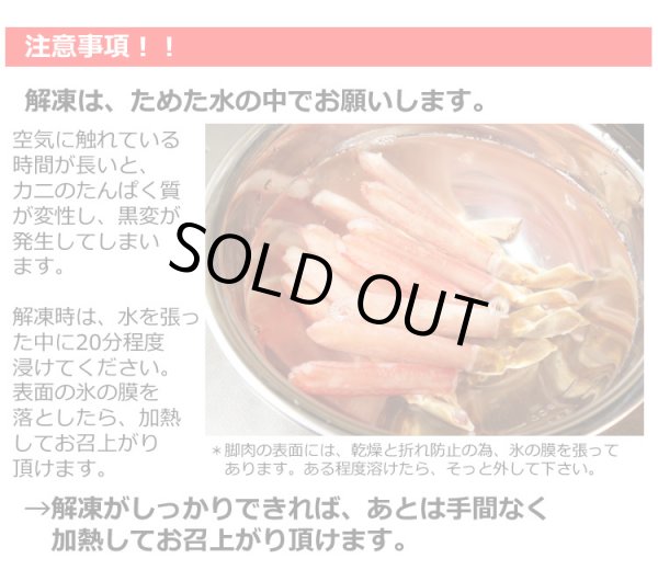 画像6: 生 ずわいがに 棒ポーション 500g 【25本 x 1袋】 (6)